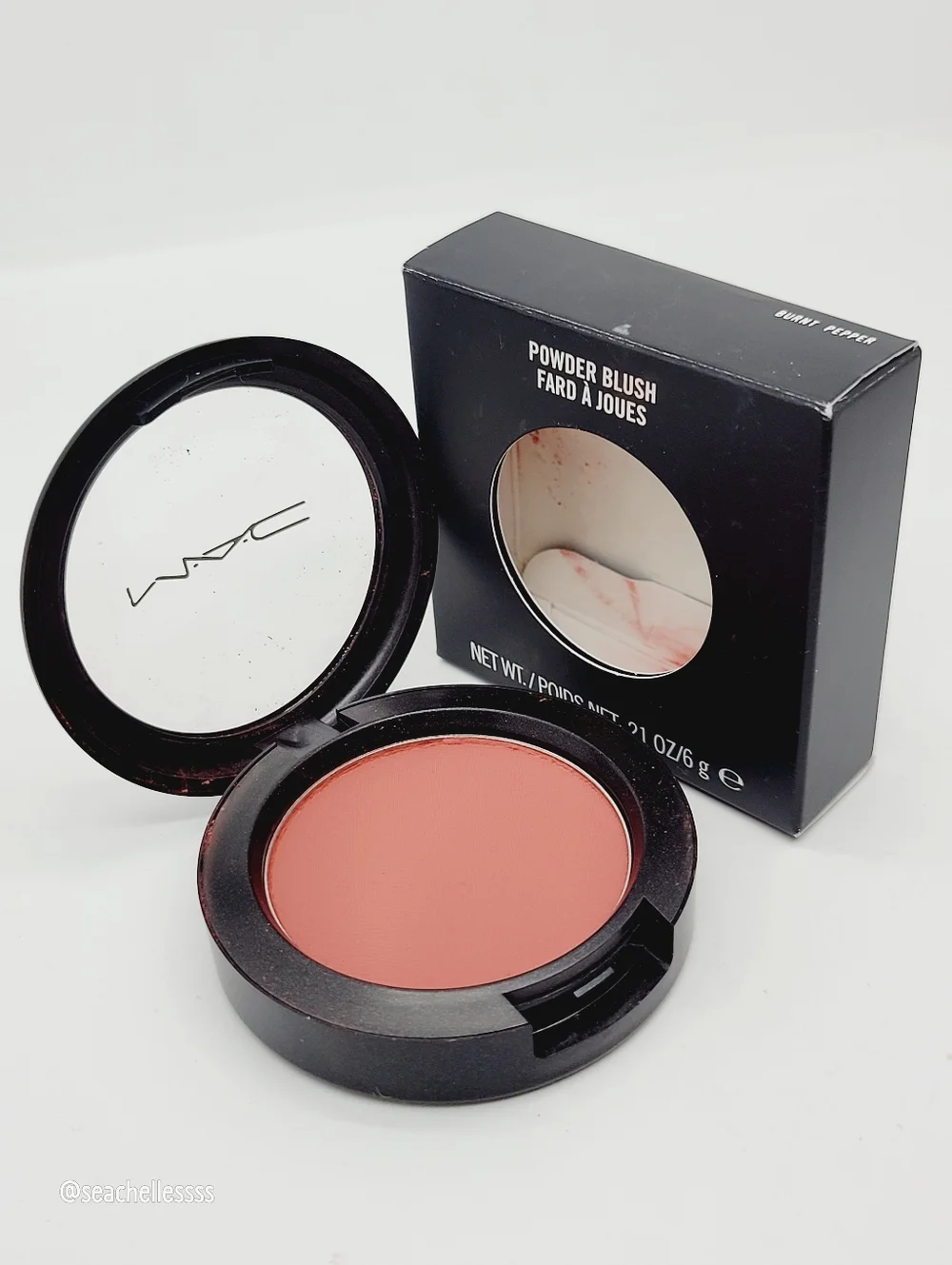 Burnt Pepper Mac Matte Powder Blush Dirty Tangerine Brand New in Box Authentic